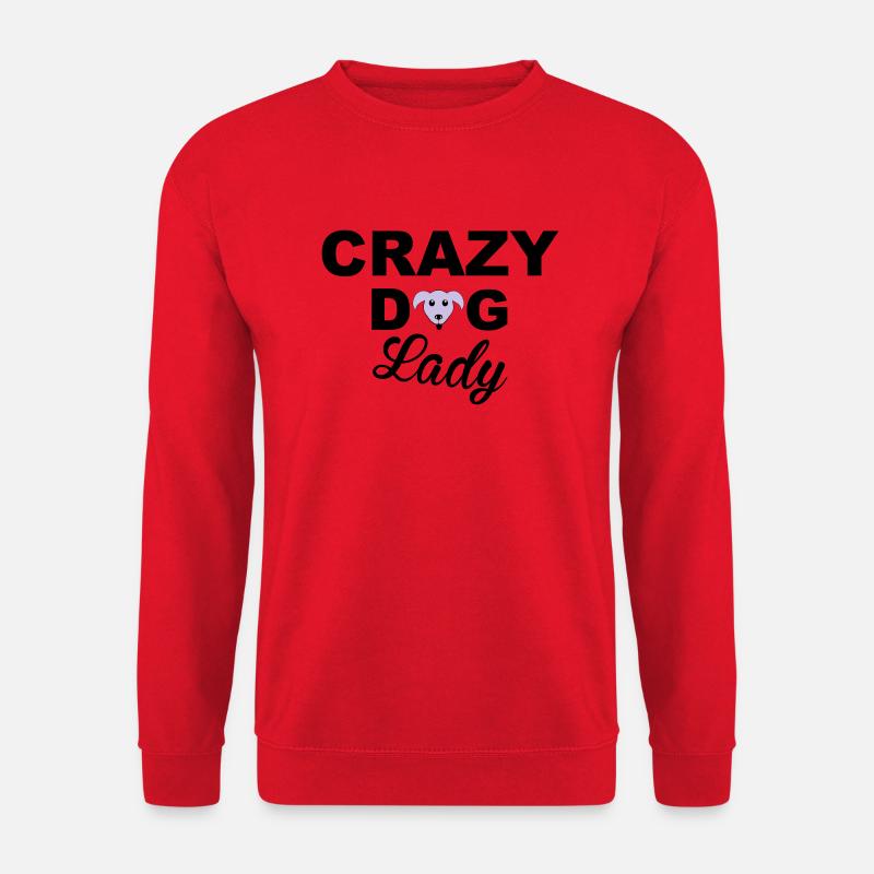 Dog Lady - Unisex Pullover - Rot