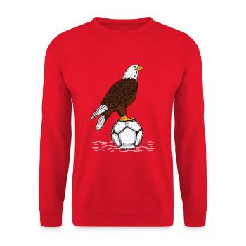 Adler Football - Sweat-shirt Unisexe - rouge - Devant - Alina (178cm) & Michal (187cm)