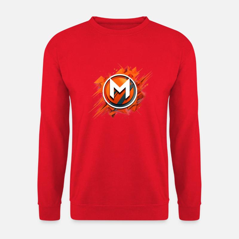 Monero Logo Color Splash - Unisex Pullover - Rot