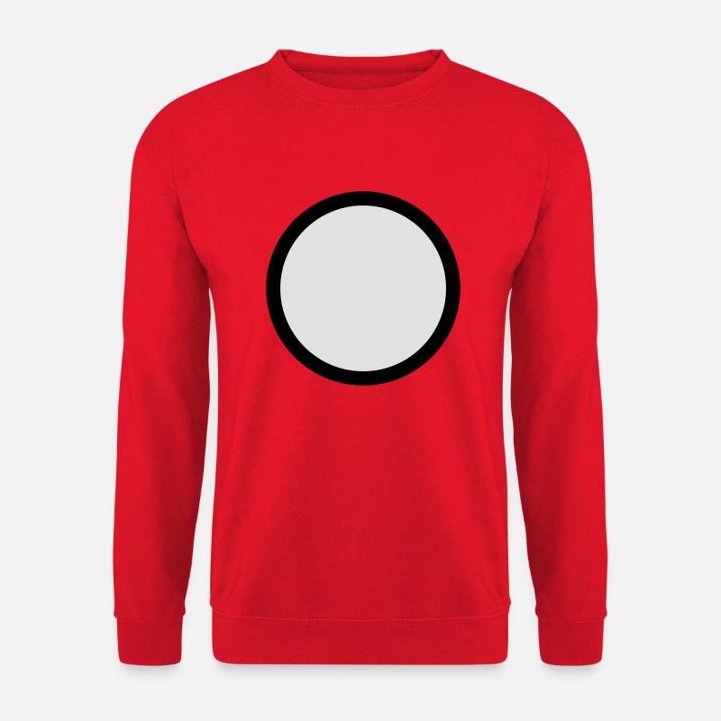 Kreis Hintergrund Ball - Unisex Pullover - Rot