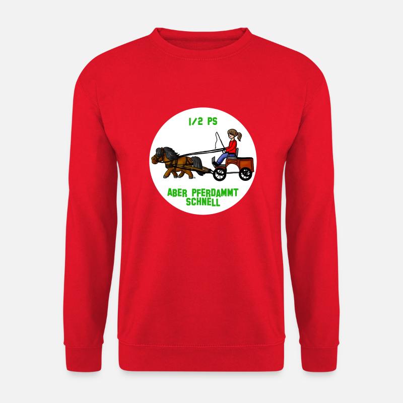 Pferdammt schnell - Unisex Pullover - Rot