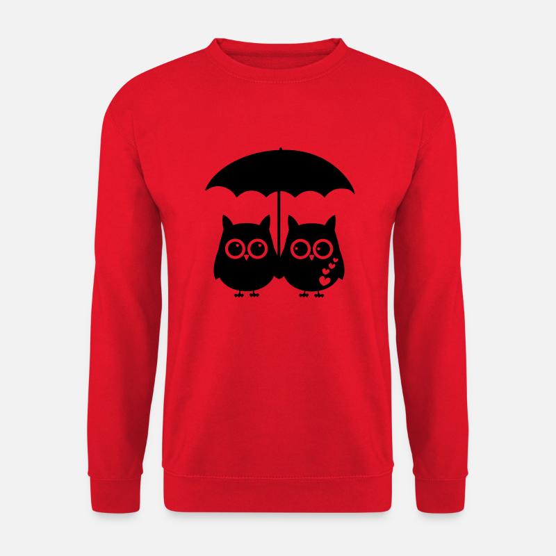 Eulenliebe - Unisex Pullover - Rot