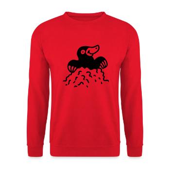 Mole - ligne - Sweat-shirt Unisexe - rouge - Devant - Alina (178cm) & Michal (187cm)