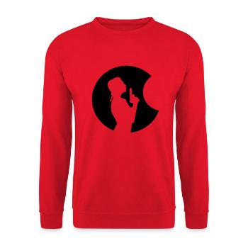 Shooting Star - Unisex Pullover - Rot - Vorne - Alina (178cm) & Michal (187cm)