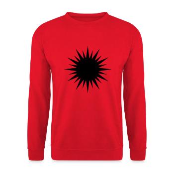 Ezidxan - Unisex Pullover - Rot - Vorne - Alina (178cm) & Michal (187cm)