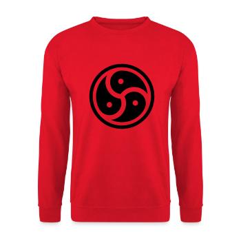 Sex__V018 - Unisex Pullover - Rot - Vorne - Alina (178cm) & Michal (187cm)