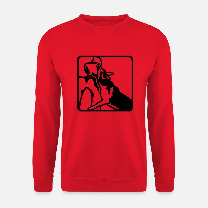 483 IPO Deutscher Schäferhund - Unisex Pullover - Rot