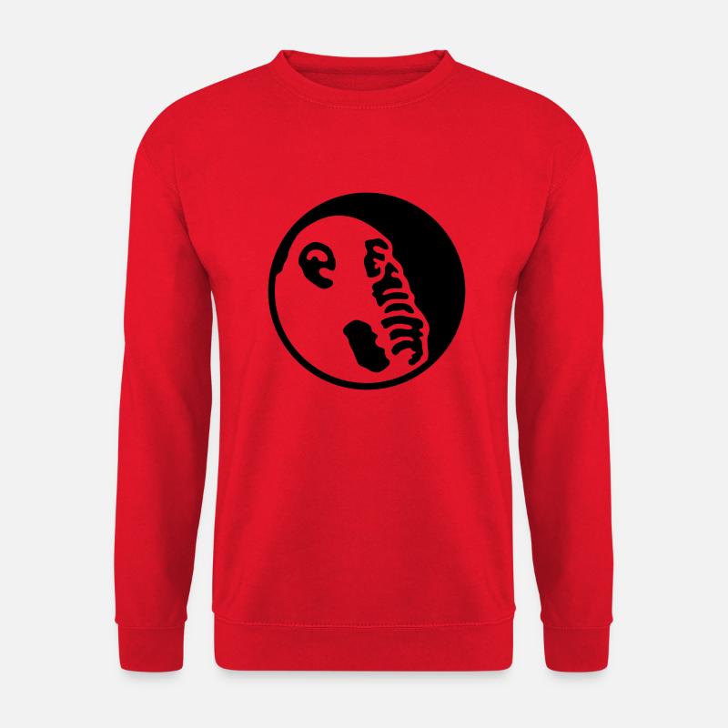 Denkeraffe Klein - Unisex Pullover - Rot