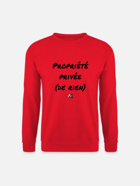 Private Property (Nothing) - Wortspiele Francois - Unisex Pullover - Rot