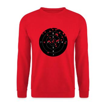 cible - Sweat-shirt Unisexe - rouge - Devant - Alina (178cm) & Michal (187cm)