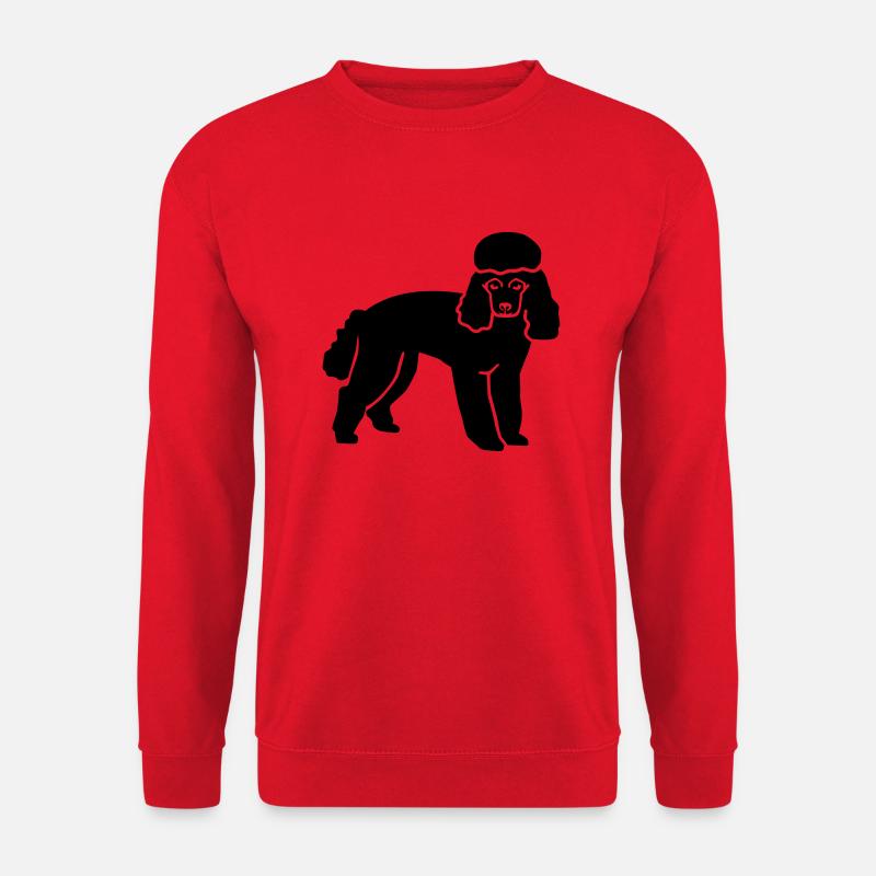 Caniche - Sweat-shirt Unisexe - rouge