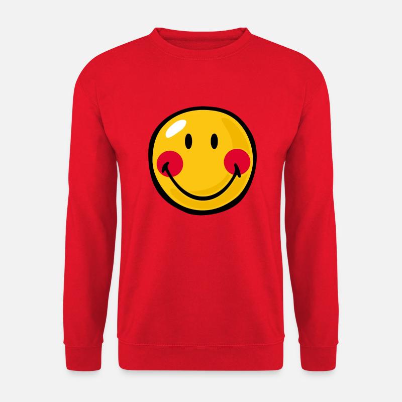 Smiley Blushed - Unisex Sweatshirt - red