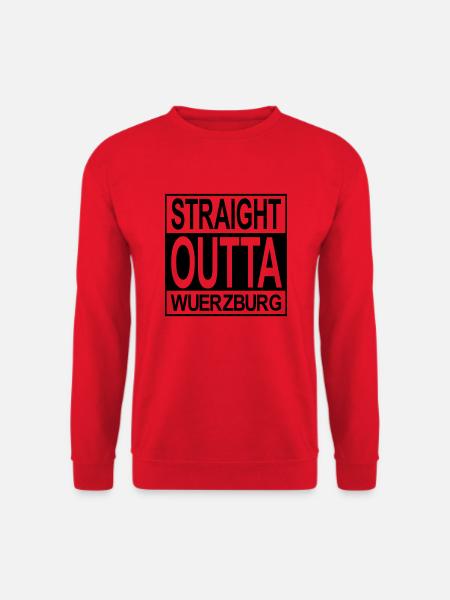 Straight outta Würzburg - Unisex Pullover - Rot