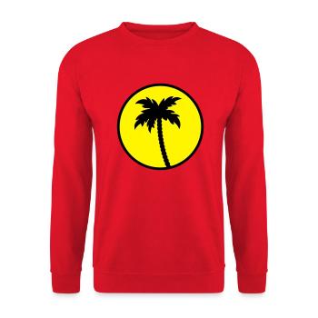 palme design sonne - Unisex Pullover - Rot - Vorne - Alina (178cm) & Michal (187cm)
