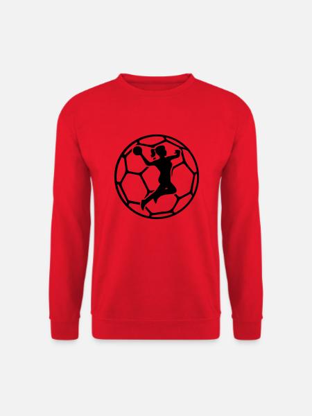 handball dame - Unisex Pullover - Rot