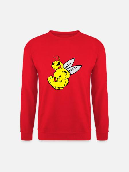 strong_bee_02 - Unisex Sweatshirt - red
