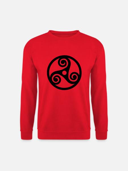 Bretonse triskell symbool embleem regio - Uniseks sweater - rood