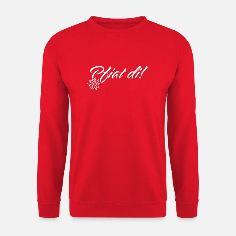 Pfiat di | Tschüss auf Allgäuer Dialekt - Unisex Pullover - Rot