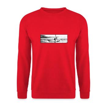 planche à voile pure - Sweat-shirt Unisexe - rouge - Devant - Alina (178cm) & Michal (187cm)
