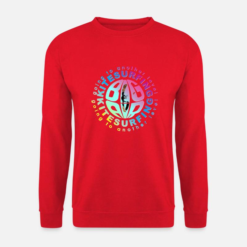 big air kitesurfen - Unisex Pullover - Rot