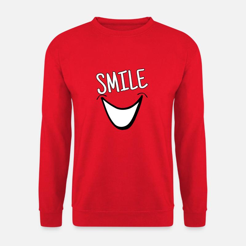 Smile - Unisex Pullover - Rot