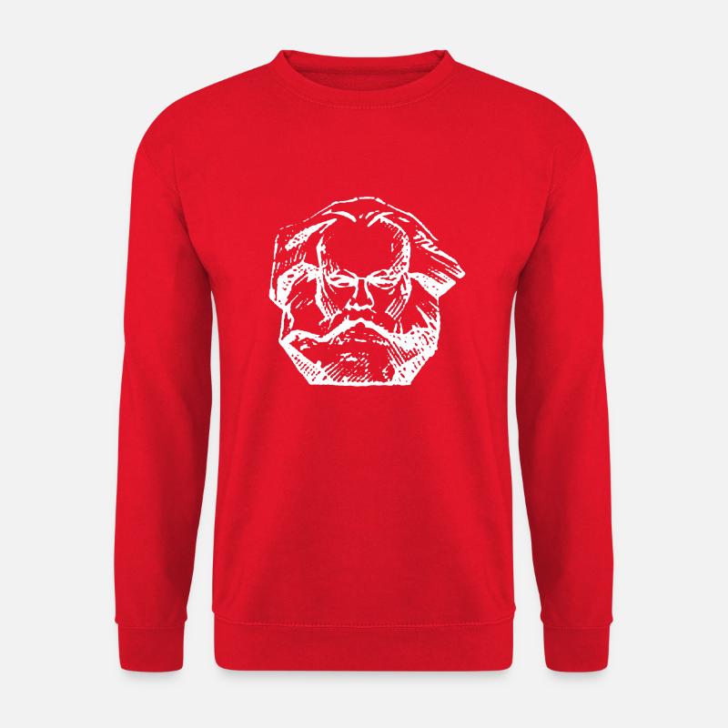 Karl Marx Kommunismus Marxismus Sweater Symbol Ico - Unisex Pullover - Rot