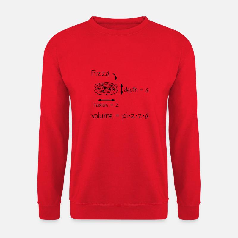 Pizza Schule Lehrer Student - Unisex Pullover - Rot