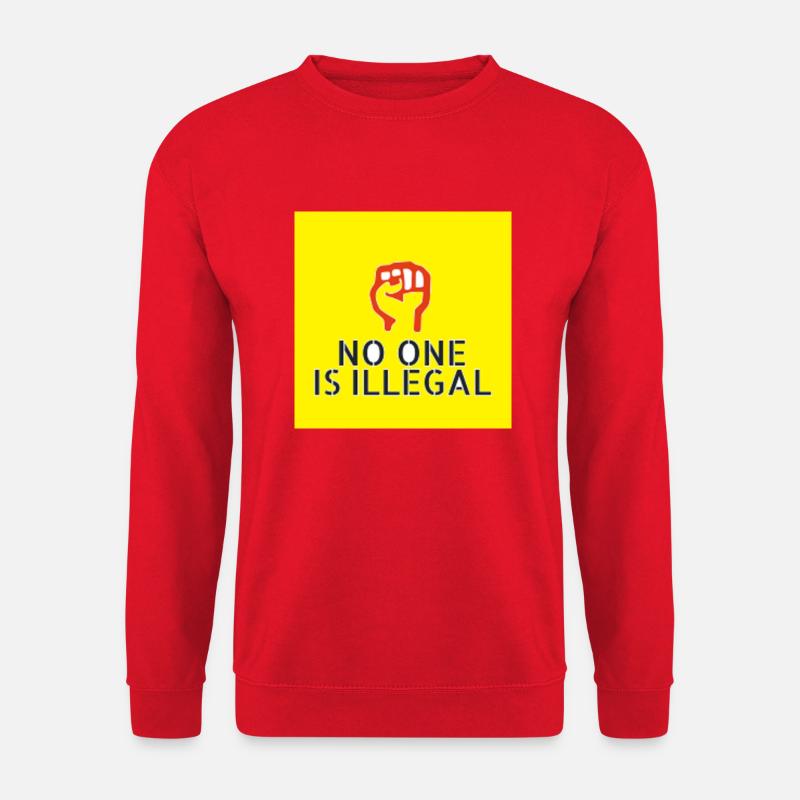 Niemand ist illegal - Unisex Pullover - Rot