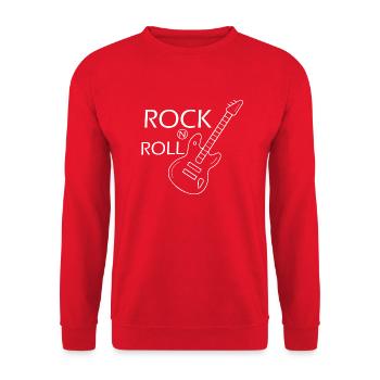 Rock Musik Rock and Roll - Sweat-shirt Unisexe - rouge - Devant - Alina (178cm) & Michal (187cm)
