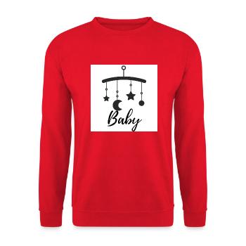 BABY - Sweat-shirt Unisexe - rouge - Devant - Alina (178cm) & Michal (187cm)