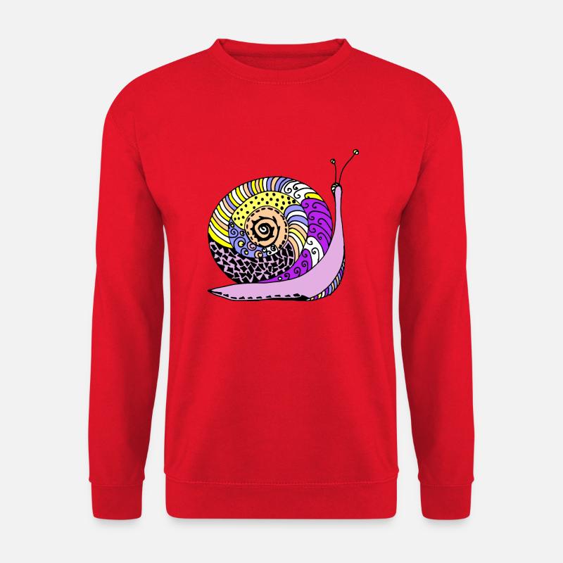 Schnecke - Unisex Pullover - Rot