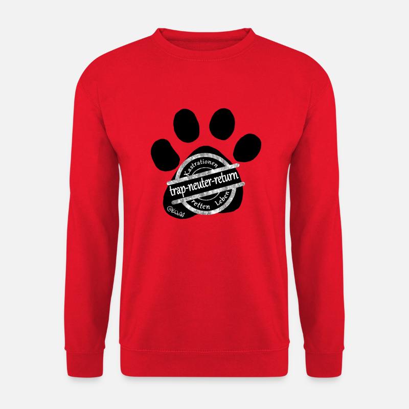 pfote-tierschutz - Unisex Pullover - Rot