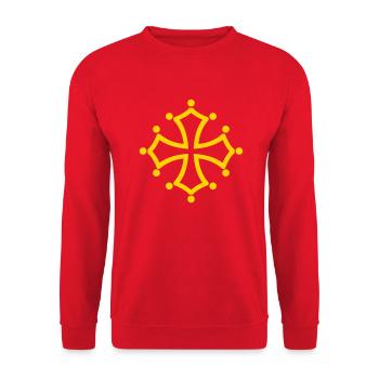 Toulouse - Sweat-shirt Unisexe - rouge - Devant - Alina (178cm) & Michal (187cm)
