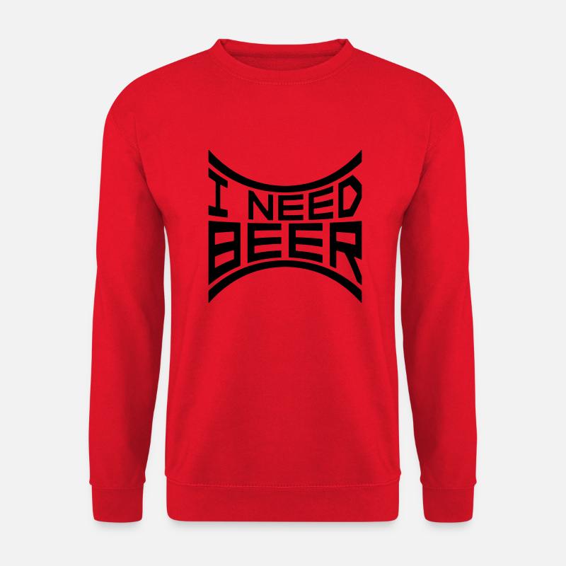 I Need Beer - Unisex Pullover - Rot
