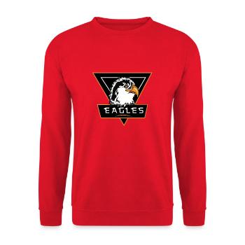Steinadler - Unisex Pullover - Rot - Vorne - Alina (178cm) & Michal (187cm)