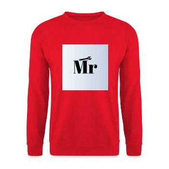 SGN 07 04 2022 1656955475350 Mr - Unisex Pullover - Rot - Vorne - Alina (178cm) & Michal (187cm)