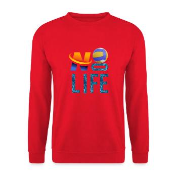 KEINE VOLLEY, KEIN LEBEN - Unisex Pullover - Rot - Vorne - Alina (178cm) & Michal (187cm)
