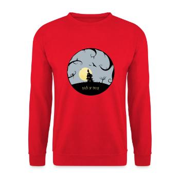 Des bonbons ou des bâtons - Sweat-shirt Unisexe - rouge - Devant - Alina (178cm) & Michal (187cm)