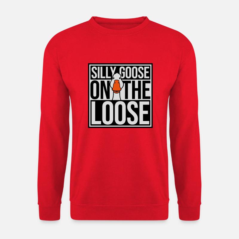 oie en liberté - Sweat-shirt Unisexe - rouge