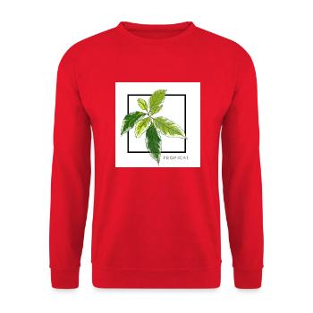 TROPICAL - Sweat-shirt Unisexe - rouge - Devant - Alina (178cm) & Michal (187cm)
