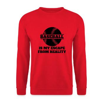 Jeu de baseball Cadeau de baseball Amateurs de baseball - Sweat-shirt Unisexe - rouge - Devant - Alina (178cm) & Michal (187cm)
