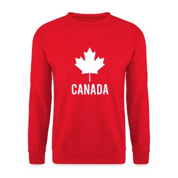 Canada - Unisex Sweatshirt - red - Front - Alina (178cm) & Michal (187cm)