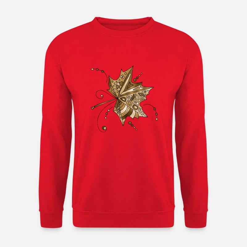 Leaf - Unisex Sweatshirt - red