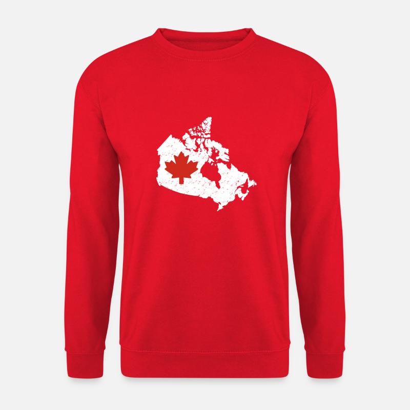 Canadian Flagg - Unisex Pullover - Rot