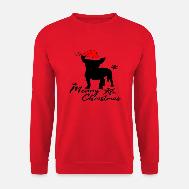 merry christmas chihuahua - Unisex Pullover - Rot