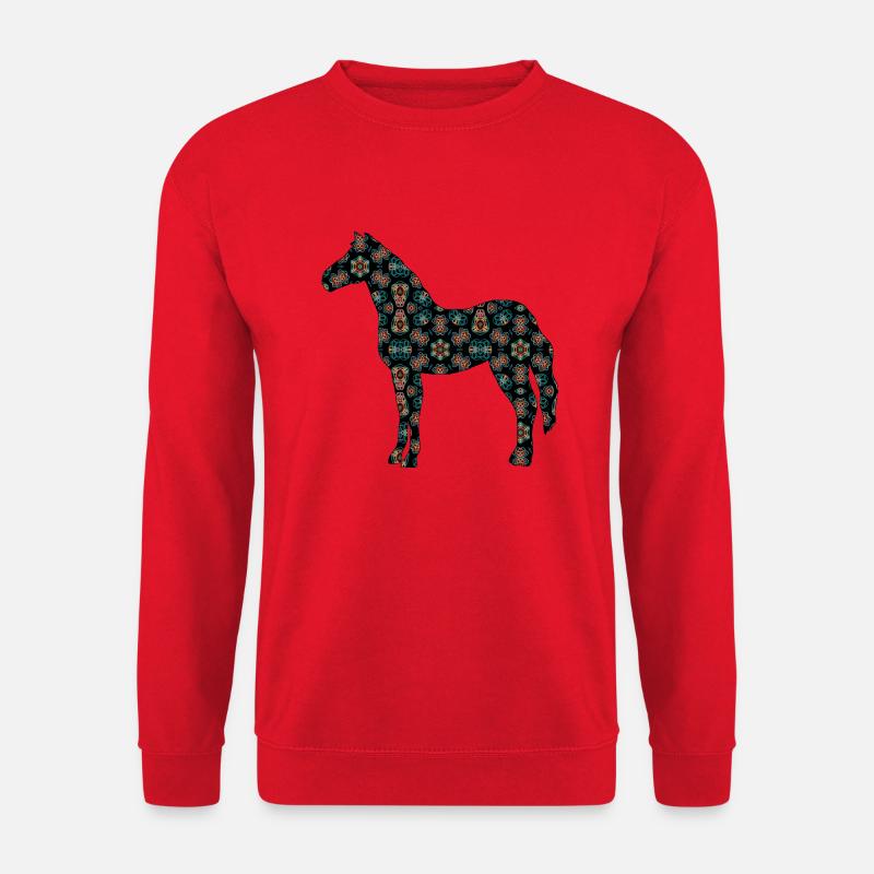 Pferd - Unisex Pullover - Rot