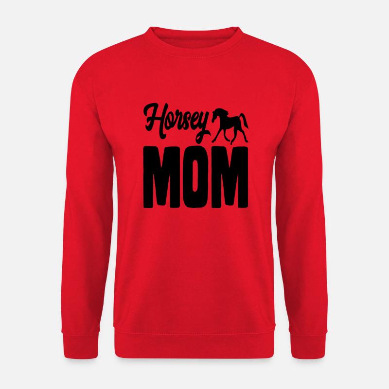 Horsey Mom - Unisex Pullover - Rot