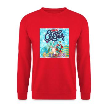 Happy holidays. Christmas. - Unisex Sweatshirt - red - Front - Alina (178cm) & Michal (187cm)