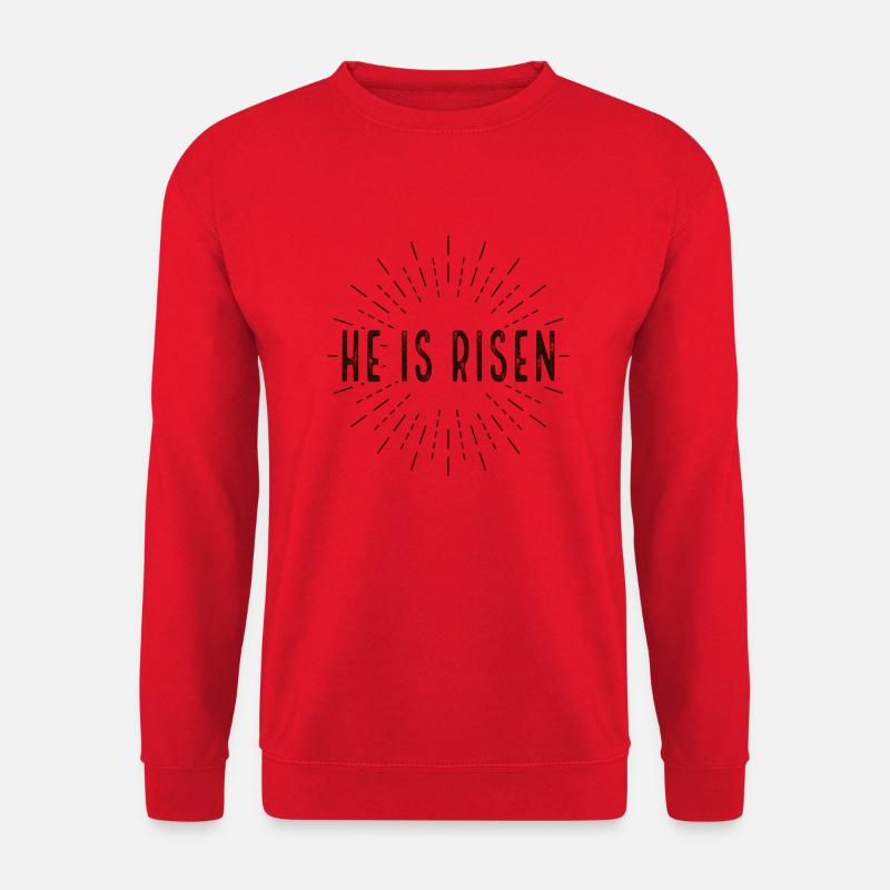 He is Risen - Unisex Pullover - Rot