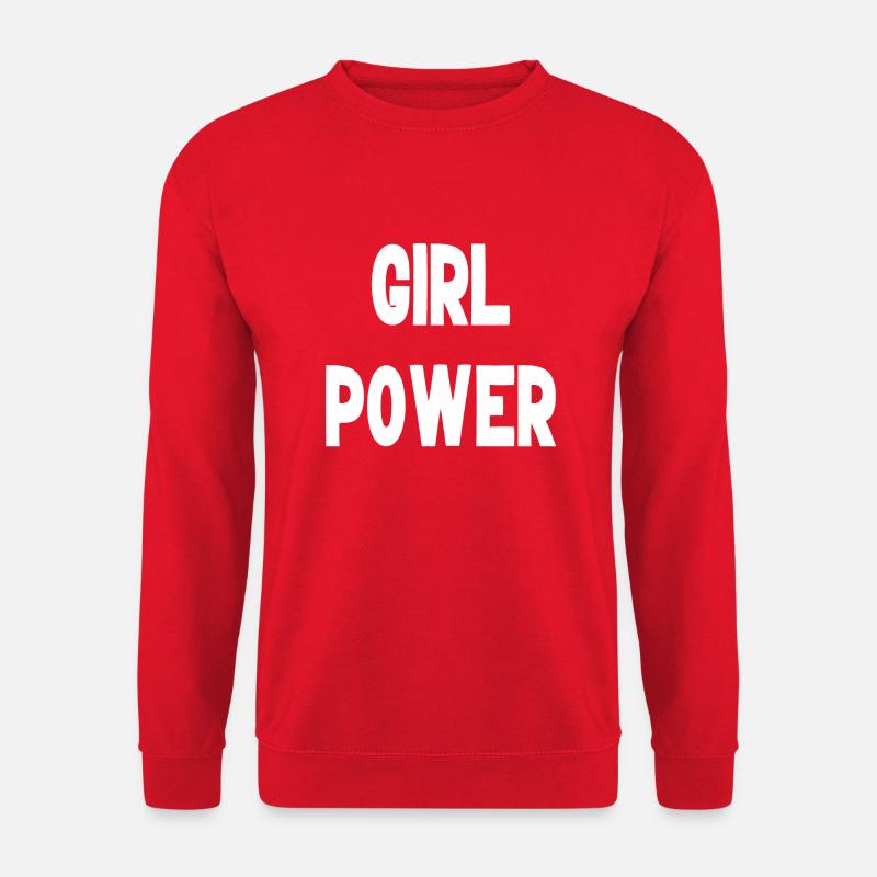 girl power - Unisex Pullover - Rot
